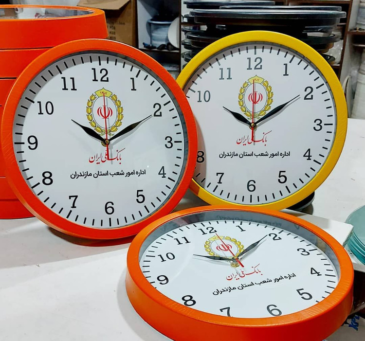 ساعت دیواری تبلیغاتی