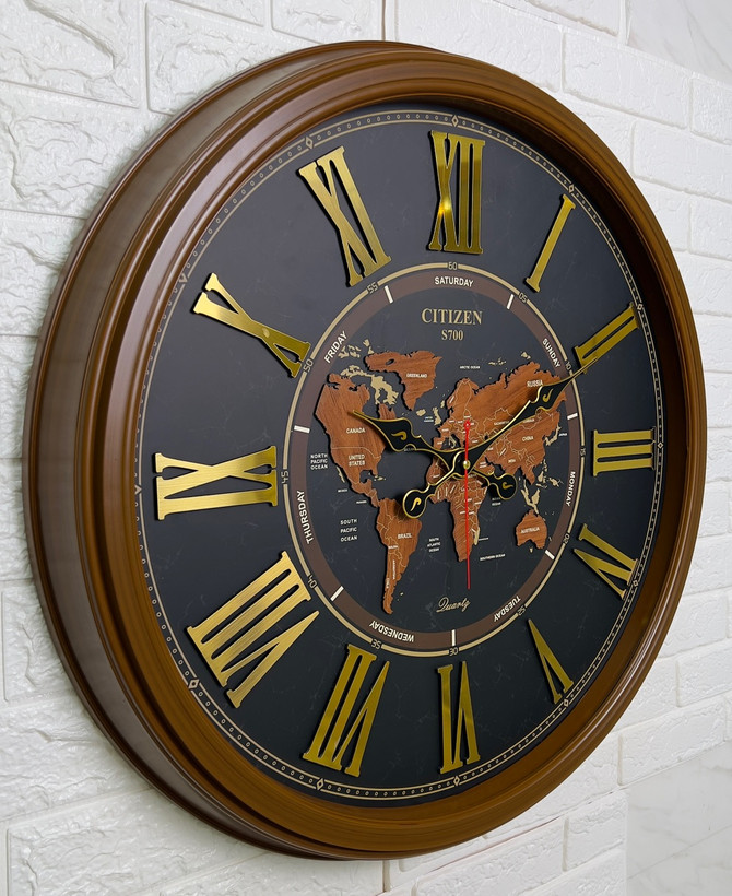 ساعت دیواری سیتیزن طرح نقشه جهان + خرید قسطی